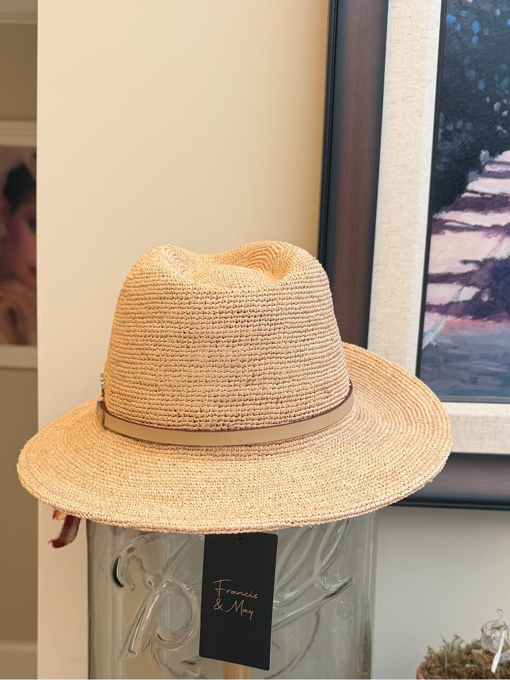 FRANCIS & MAY women’s Britton Natural Straw Hat